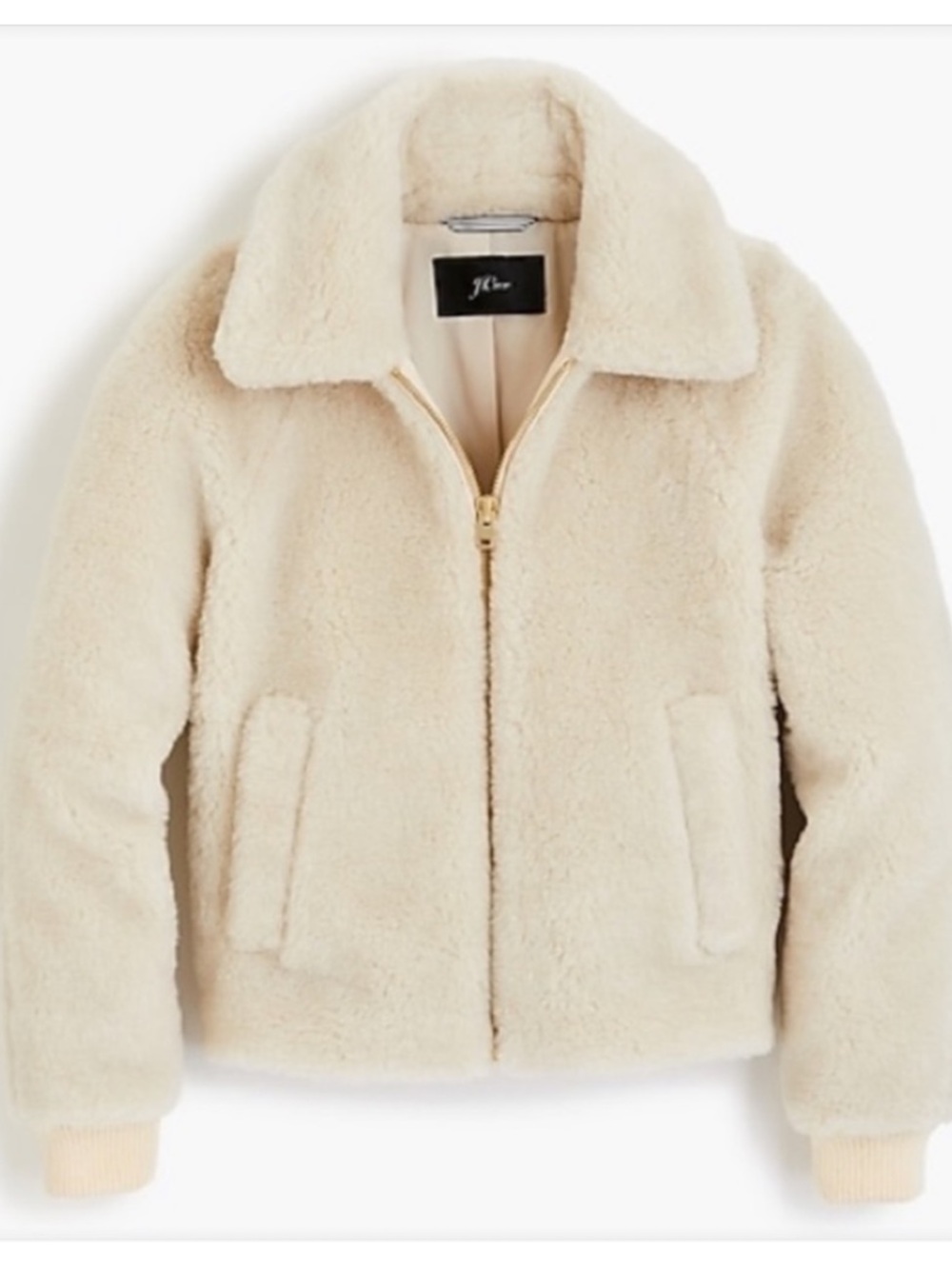 J.Crew Teddy Sherpa Bomber Jacket